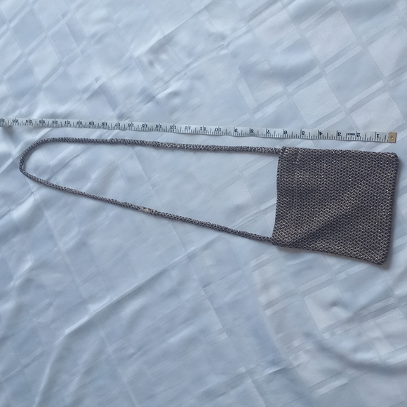 Bronze Y2K Small Crochet Sparkle Crossbody Purse - Picture 3 of 9